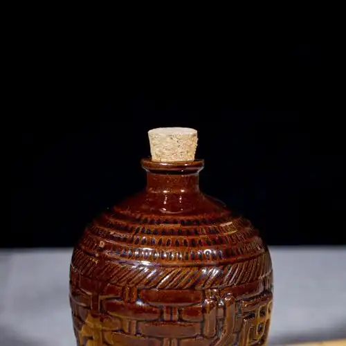 宜兴土陶陶瓷酒瓶1斤红釉密封酒坛仿古3斤5斤装黄酒白酒空瓶酒罐