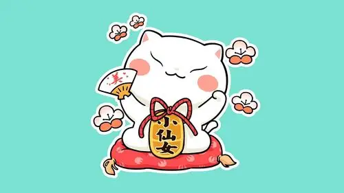 可爱萌系猫咪卡通桌面壁纸