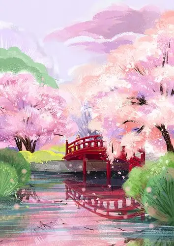 猫与婵插画记 | 樱花之旅