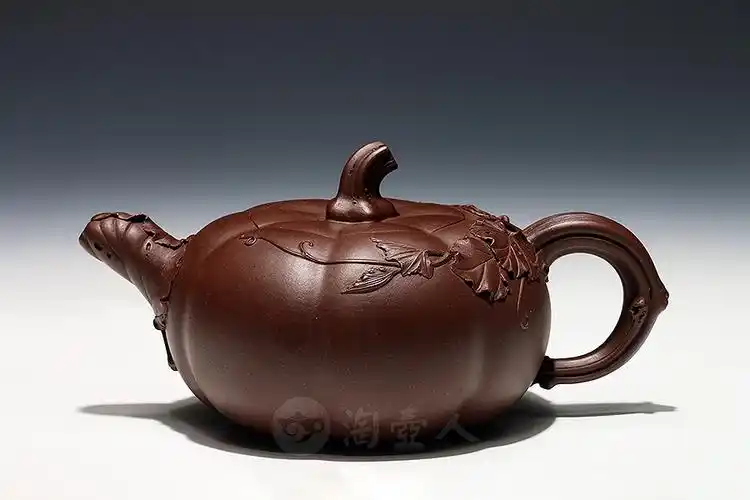 宜兴紫砂壶名家陈国良作品《南瓜(薄胎)》