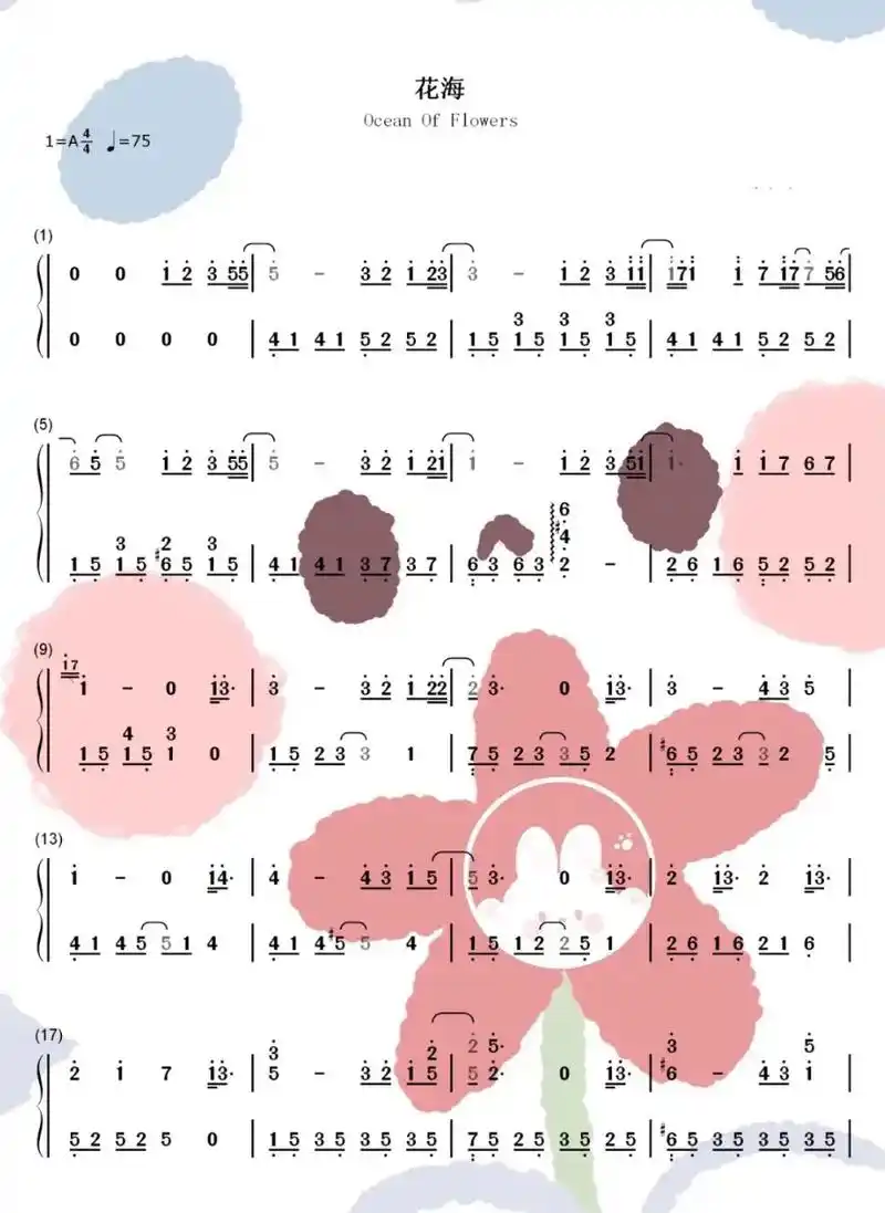 零基础学钢琴#钢琴简谱#花海#周杰伦