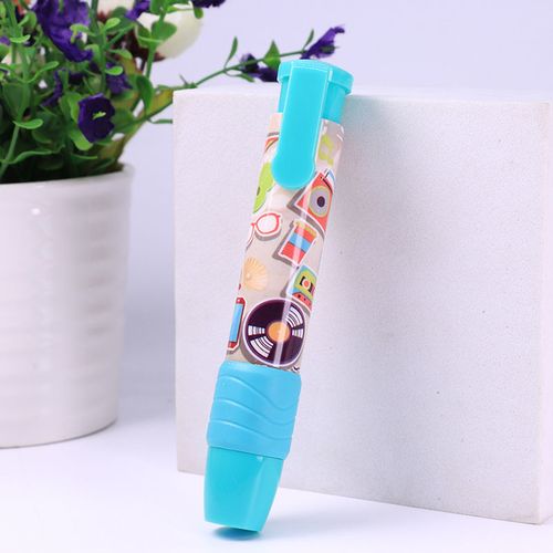 按动橡皮擦按压式橡皮自动笔型象皮擦卡通可爱擦得干净不易痕蓝图