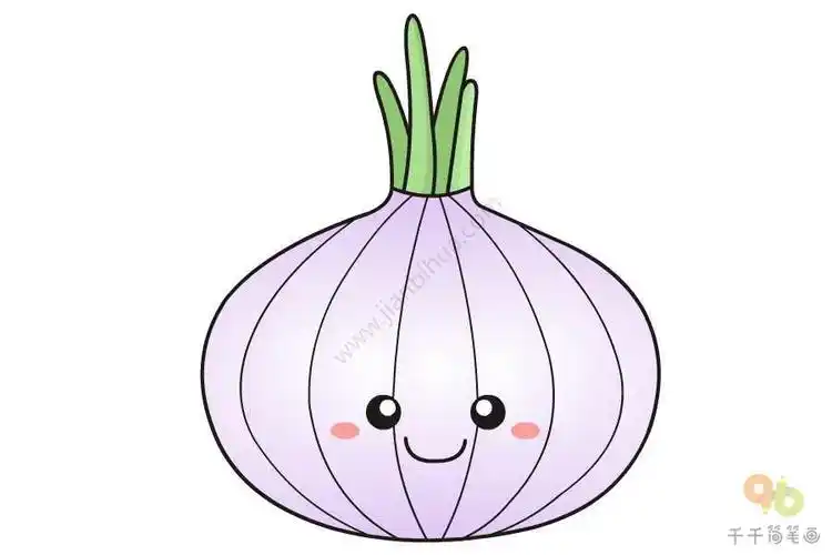 洋葱水培简笔画 简笔画图片大全-普车都
