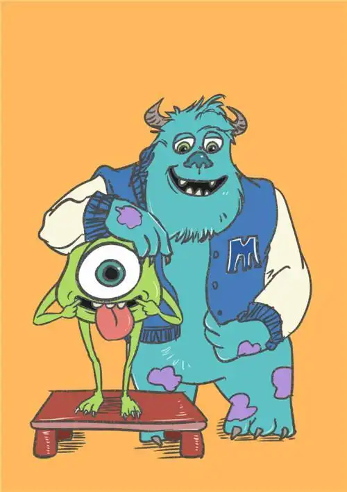 拔毛怪简笔画怎么画