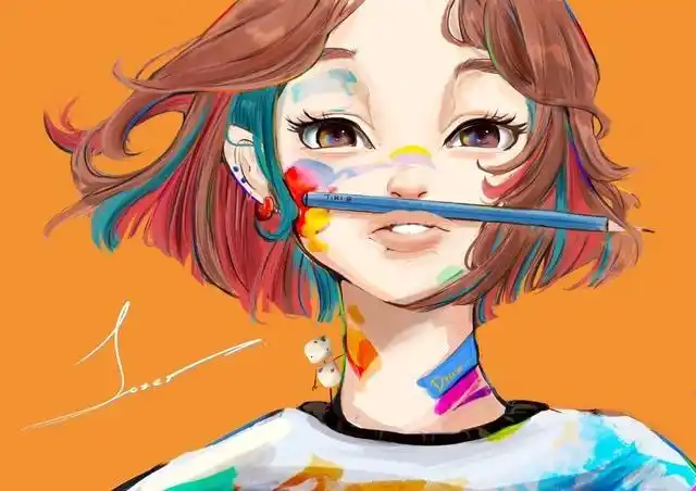 一眼惊艳的人物插画!会玩色彩的人,画画真的是可以为所欲为