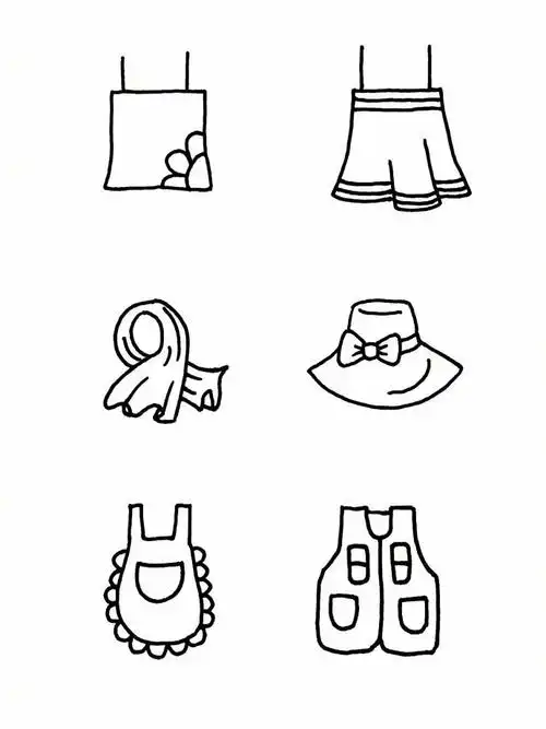【卡通衣服简笔画】陪孩子一起画起来,get新技能!转存