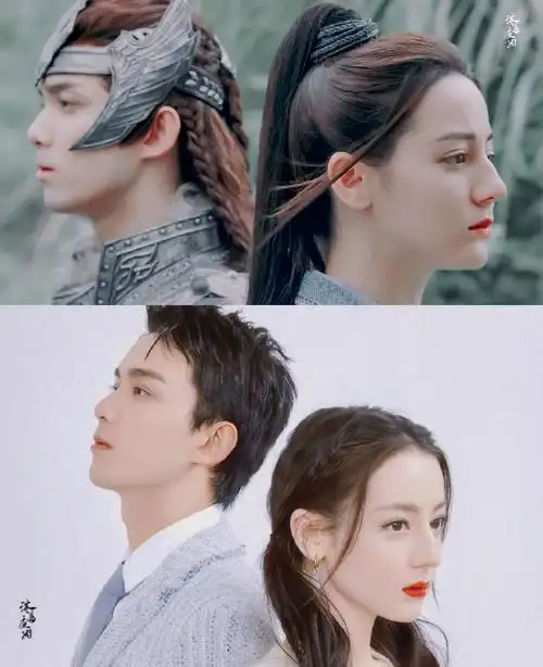 迪丽热巴吴磊海报拍摄花絮