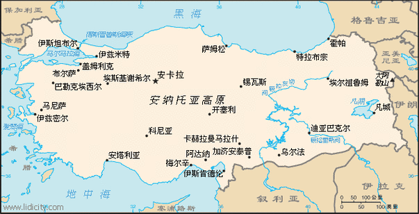 土耳其地图 土耳其中文版地图