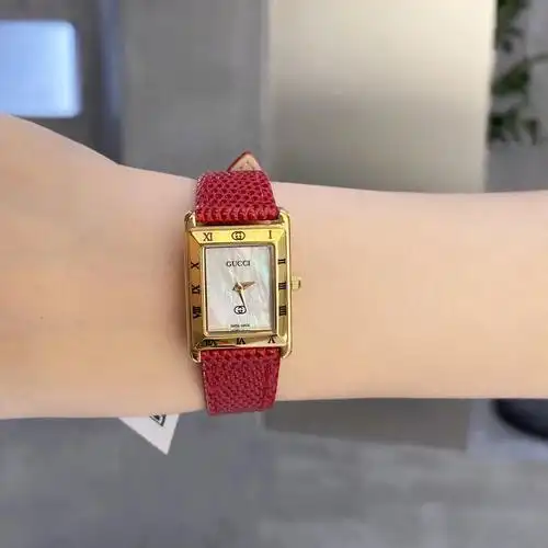 古驰gucci中古款系小方金表女士手表