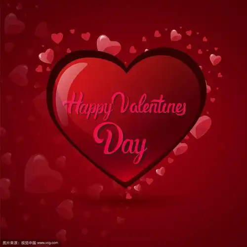 情人节快乐,心形的字可爱