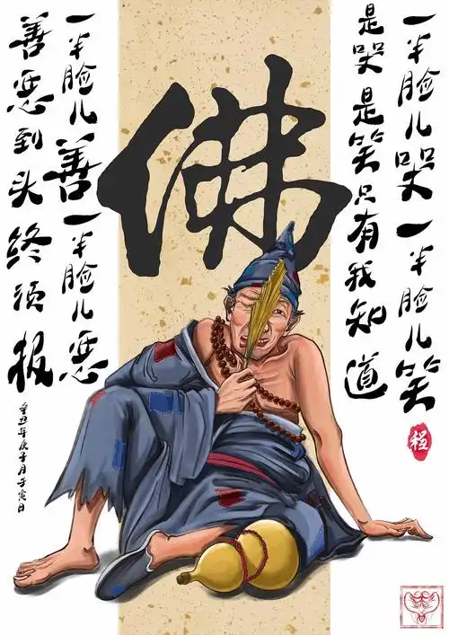 一半脸儿哭 一半脸儿笑|插画|创作习作|量次元 - 原创作品 - 站酷