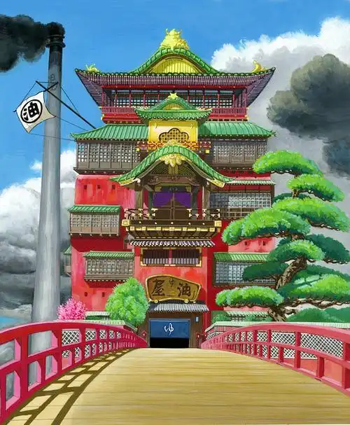 宫崎骏动画千与千寻中的汤屋