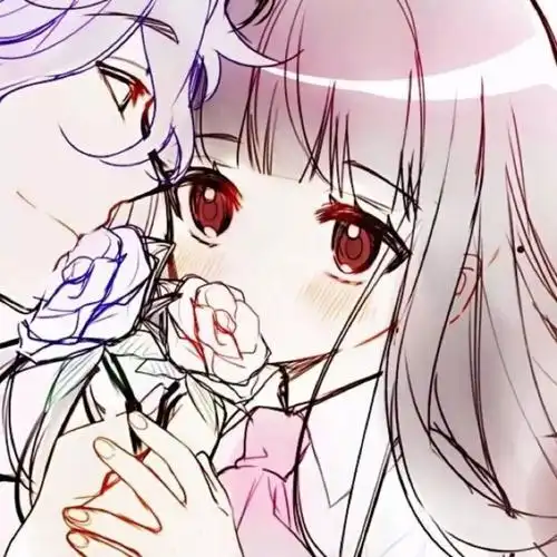 动漫情侣头像清新文艺唯美简约二次元