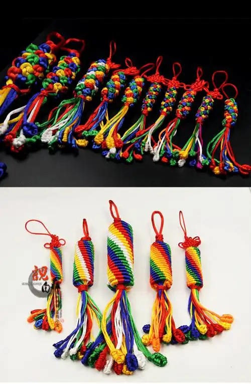 金刚结挂件保平安辟邪西藏藏传佛教用品纯手工编织饰品吉祥结车挂