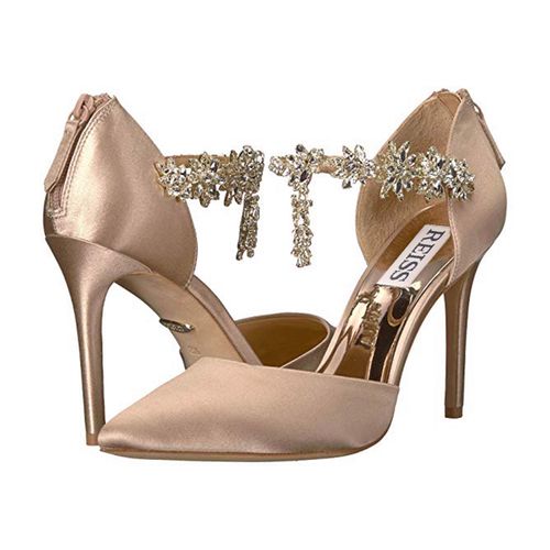 红色婚鞋超高跟性感真丝水钻尖头浅口时装晚礼服宴会浅色单鞋