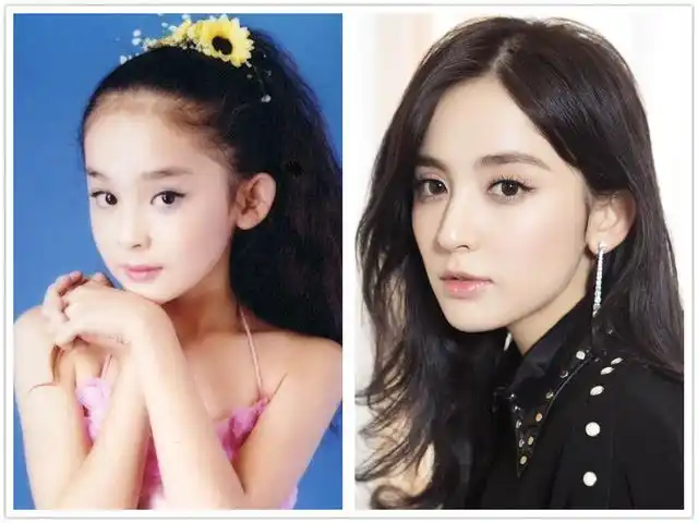迪丽热巴和上面的那些人比,热巴小时候和现在的变化还是很大的