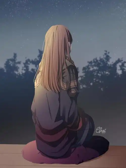 女生背影的插画壁纸,画出了令人惊艳的美,更是一场时尚的艺术