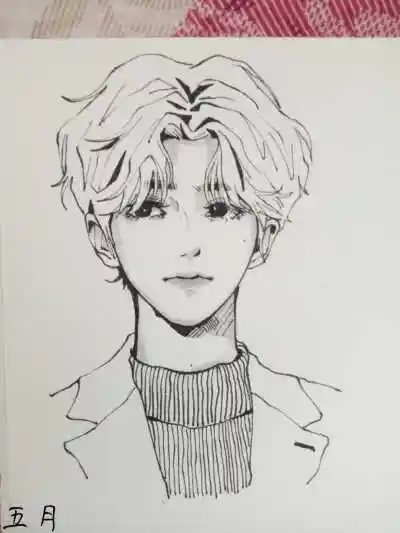 蔡徐坤手绘线稿