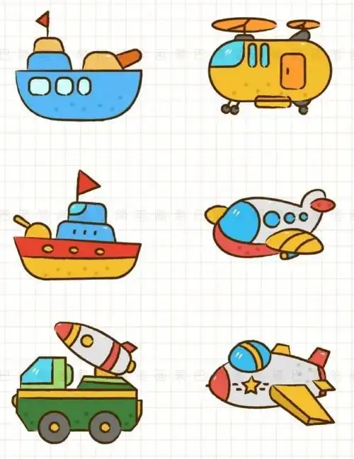 简单好看的简笔画,带孩子画吧.