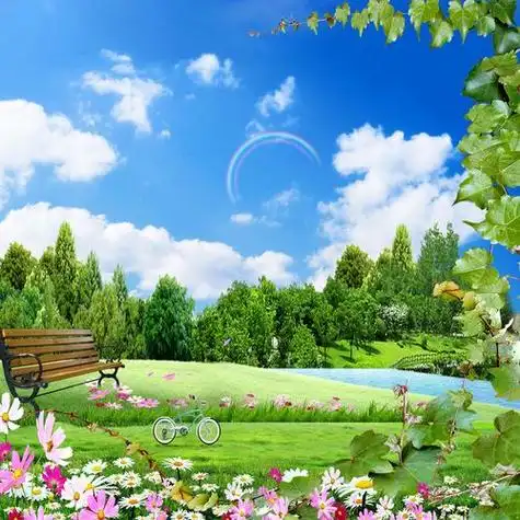 画客厅装饰画psd素材用几根简单的线条就能画出漂亮的风景画简笔画,快