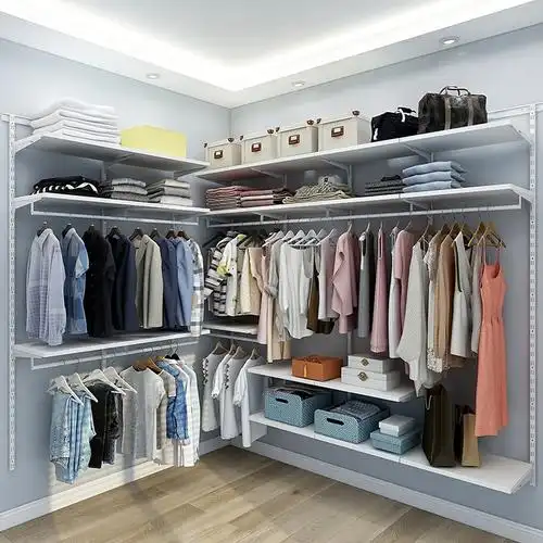 衣柜美达斯步入衣帽间定制衣橱开放式储物间整体免费衣帽架