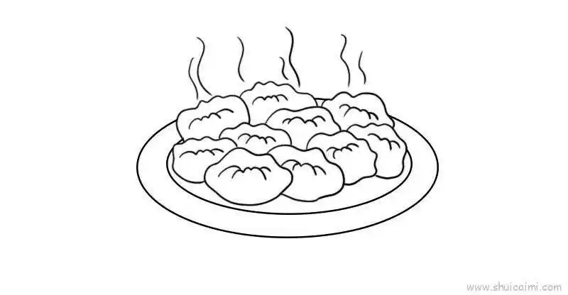 中国美食小吃简笔画,小吃店简笔画-图片大观-奇异网