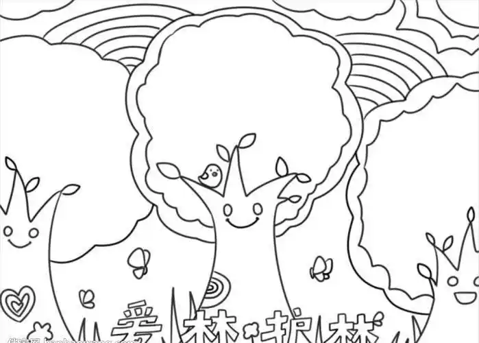 怎么画保护森林手抄报简单又漂亮保护森林手抄报内容怎么写关于爱林