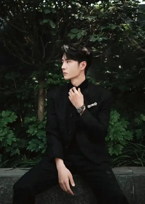 王一博新中式西装造型##王一博