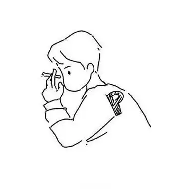 手绘头像男生黑白简约2021最新简笔画头像男生呆萌搞怪