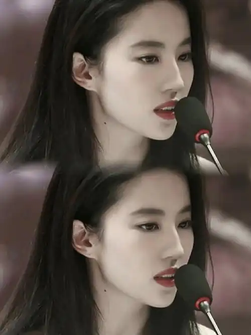 刘亦菲lisa撑伞神图##刘亦菲仙品侧颜