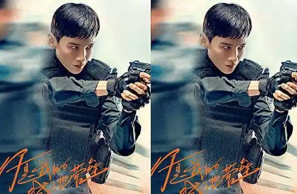 从照片中我们可以看到,白敬亭在剧中饰演的特警精英,身穿警服的他