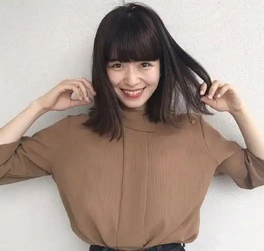 几款齐刘海的日系女生发型图片,生活时尚-可爱美图