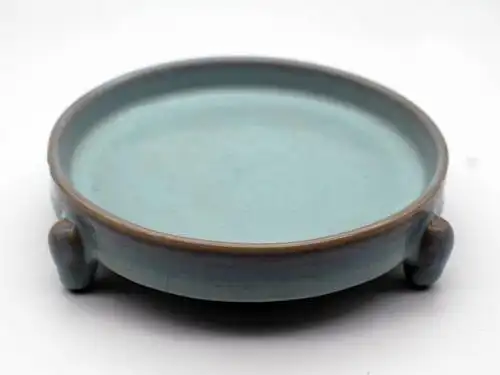 个人蔵品★宋时代 汝窑青磁三足洗