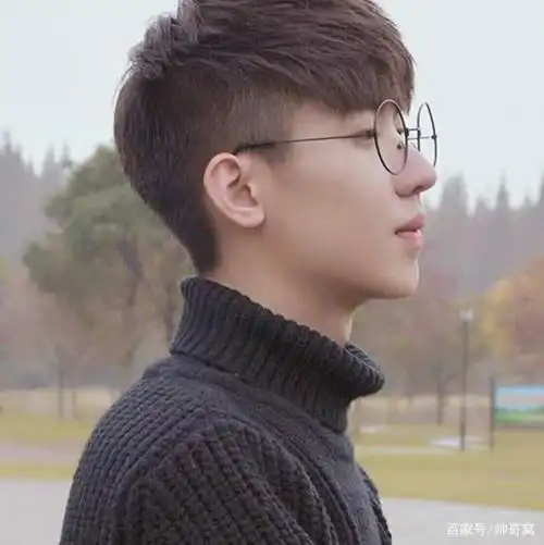 帅气的00后小清新戴眼镜的小哥哥头像图片,光滑的皮肤真想亲一口