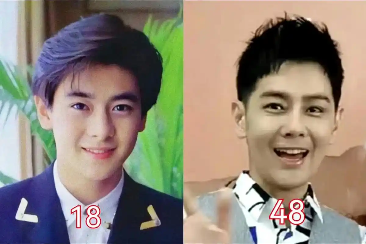 18岁和48岁的林志颖对比图,时隔30年,看看有哪些变化?