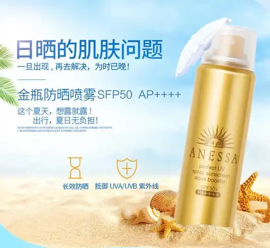 【包税】日本anessa安热沙资生堂安耐晒水能户外防晒喷雾60g 防水金瓶