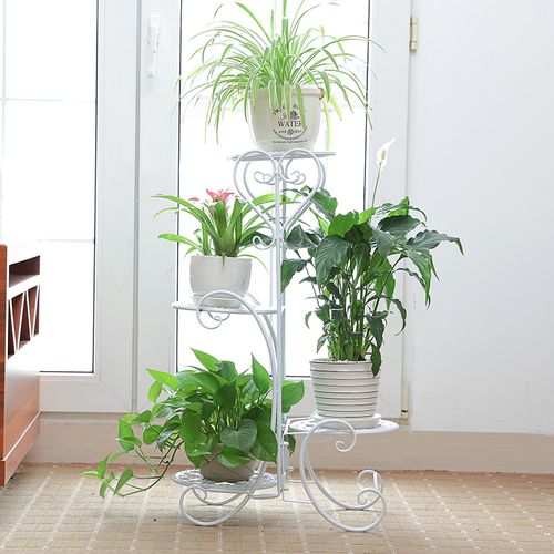 花架子摆花落地铁艺花架放花盆架多层室内欧式花架