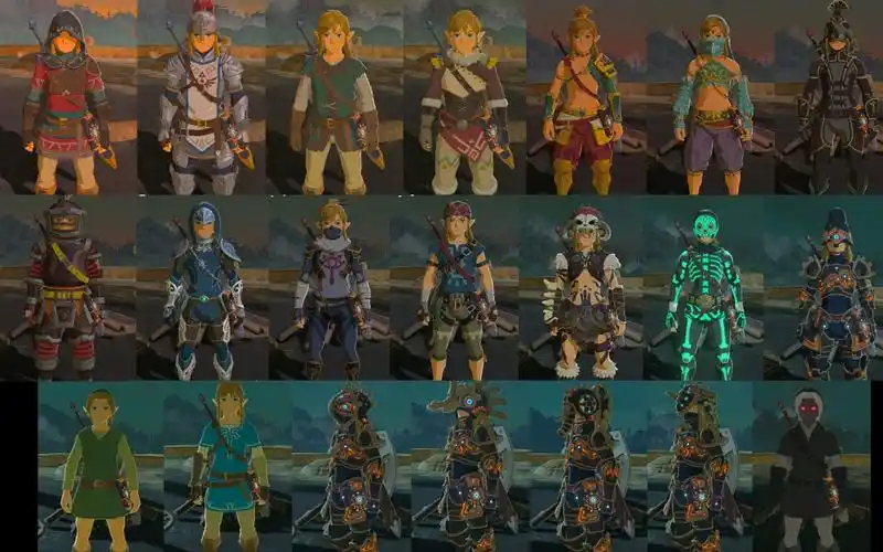 【肝帝】塞尔达传说 基础衣服套装获取攻略 新手向 防火套橡胶套古代