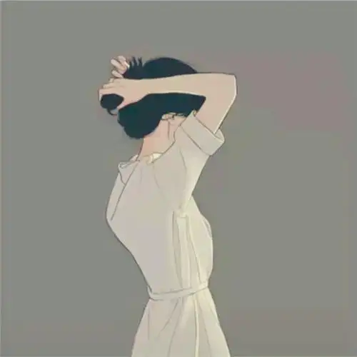 简约手绘情侣头像一男一女唯美图片