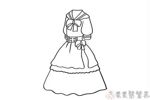 卡通衣服简笔画卡通衣服简笔画裙子
