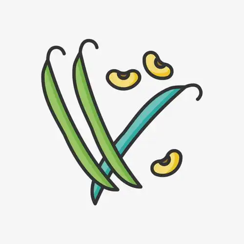 彩色豆角蔬菜元素