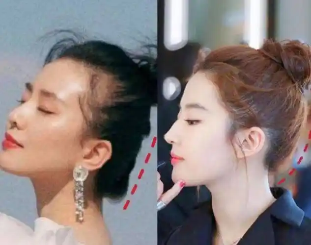 长得貌美如花,后脑勺却像被刀削过,这6位女星的短板整都没法整_头发