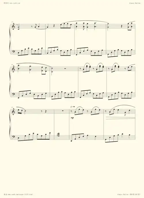 钢琴谱 - always online