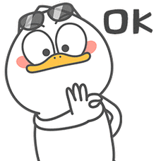 桃桃鸭给你一个ok的手势