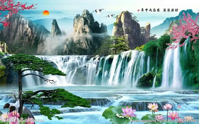 聚宝盆设计图__风景_psd分层素材_设计图库_昵图网nipic.com