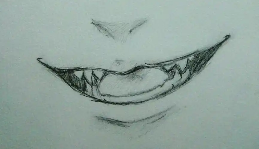 本来只是照着塞巴斯酱涂了个萌萌的小尖牙,结果懒得画眼睛就强加了个