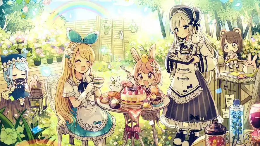 电脑壁纸 动漫卡通 动漫人物 梦幻中的女孩