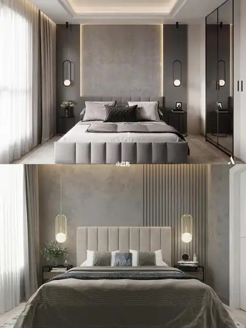 卧室背景墙合集|16款现代,简约,轻奢风主卧_背景墙_装修_轻奢_轻奢风