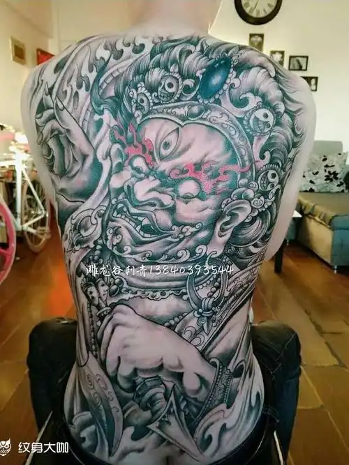 大黑天财神_纹身图案手稿图片_冯迎春的纹身作品集