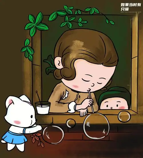 如果当时有只猫:吹过泡泡01的请举手01,看我们吹的泡泡01圆又大